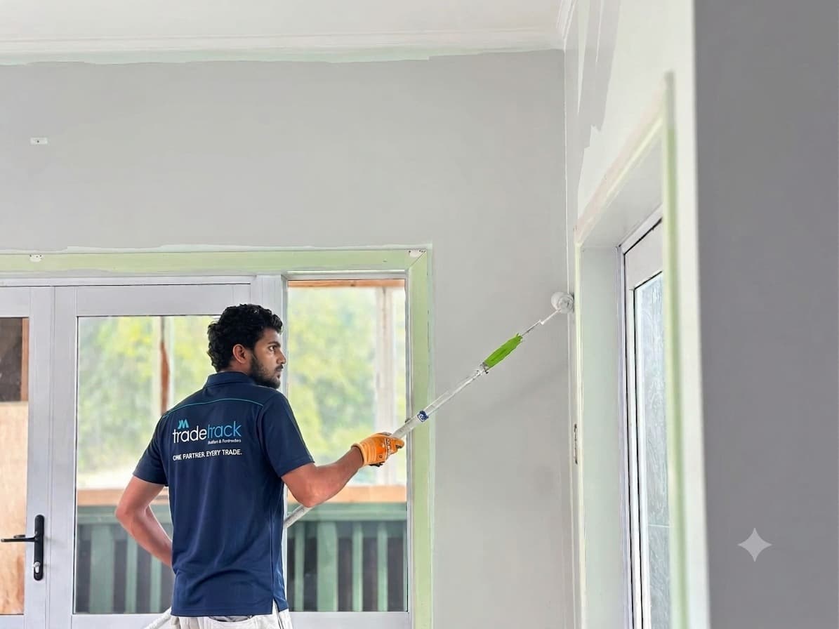 The Trade Track team at work on an Auckland property